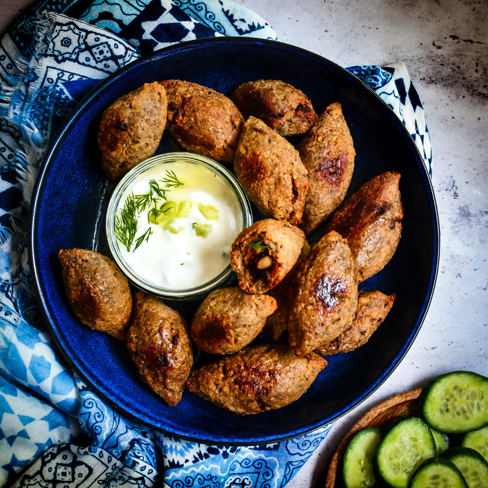 Recipe Kibbeh With Yoghurt Cucumber Sauce And Fattoush Salad Hudson Recipe Kibbeh With Yoghurt Cucumber Sauce And Fattoush Salad Hudson