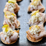 Recipe : Oven Roasted Turkey, Pear and Goats Cheese on Crostini