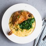 Recipe : Confit Duck with Goats Cheese Polenta