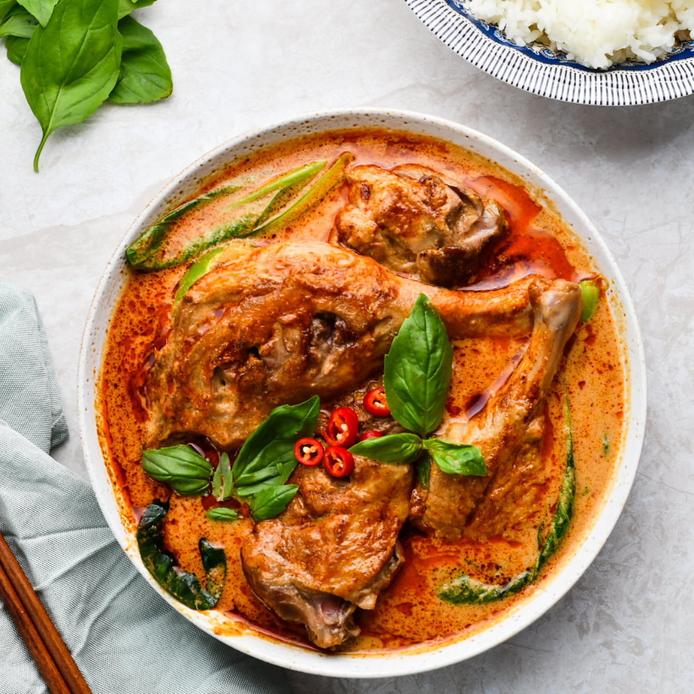Recipe : Duck Curry with Choy Sum
