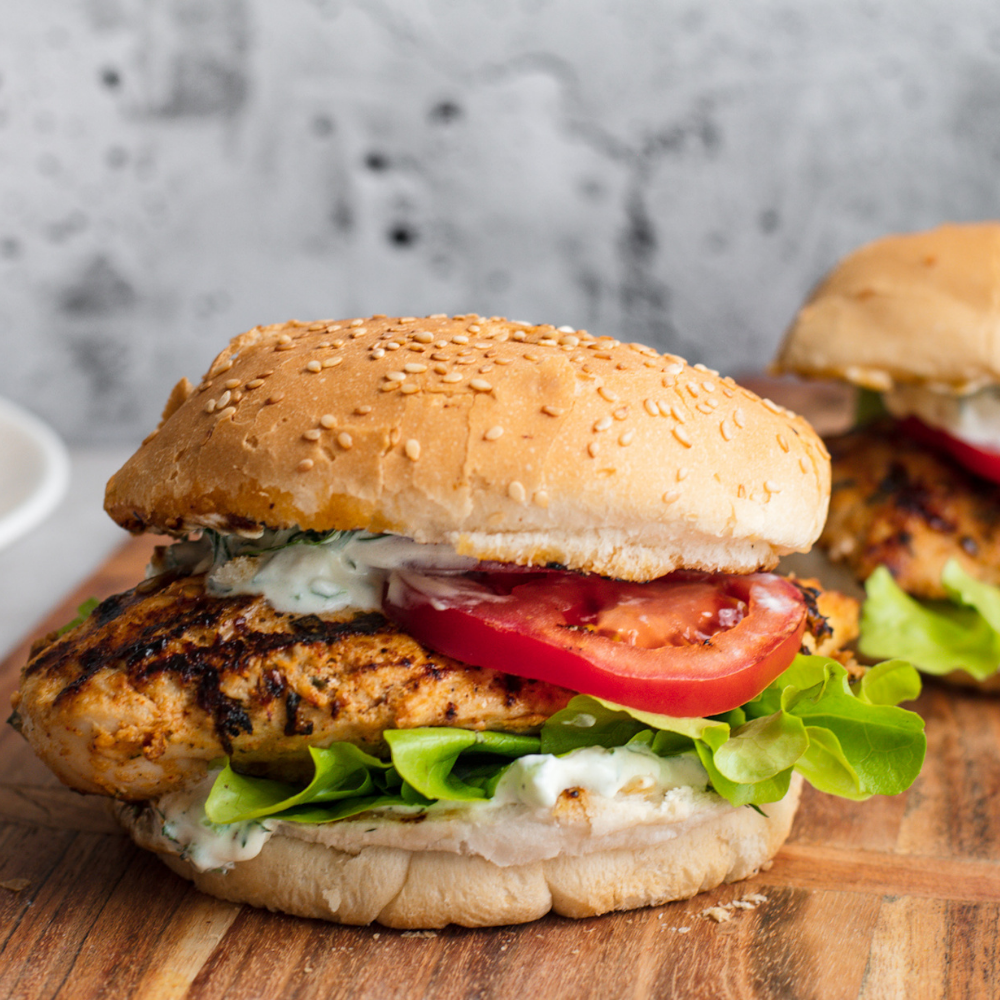 Recipe : Chicken Burger Greek Style
