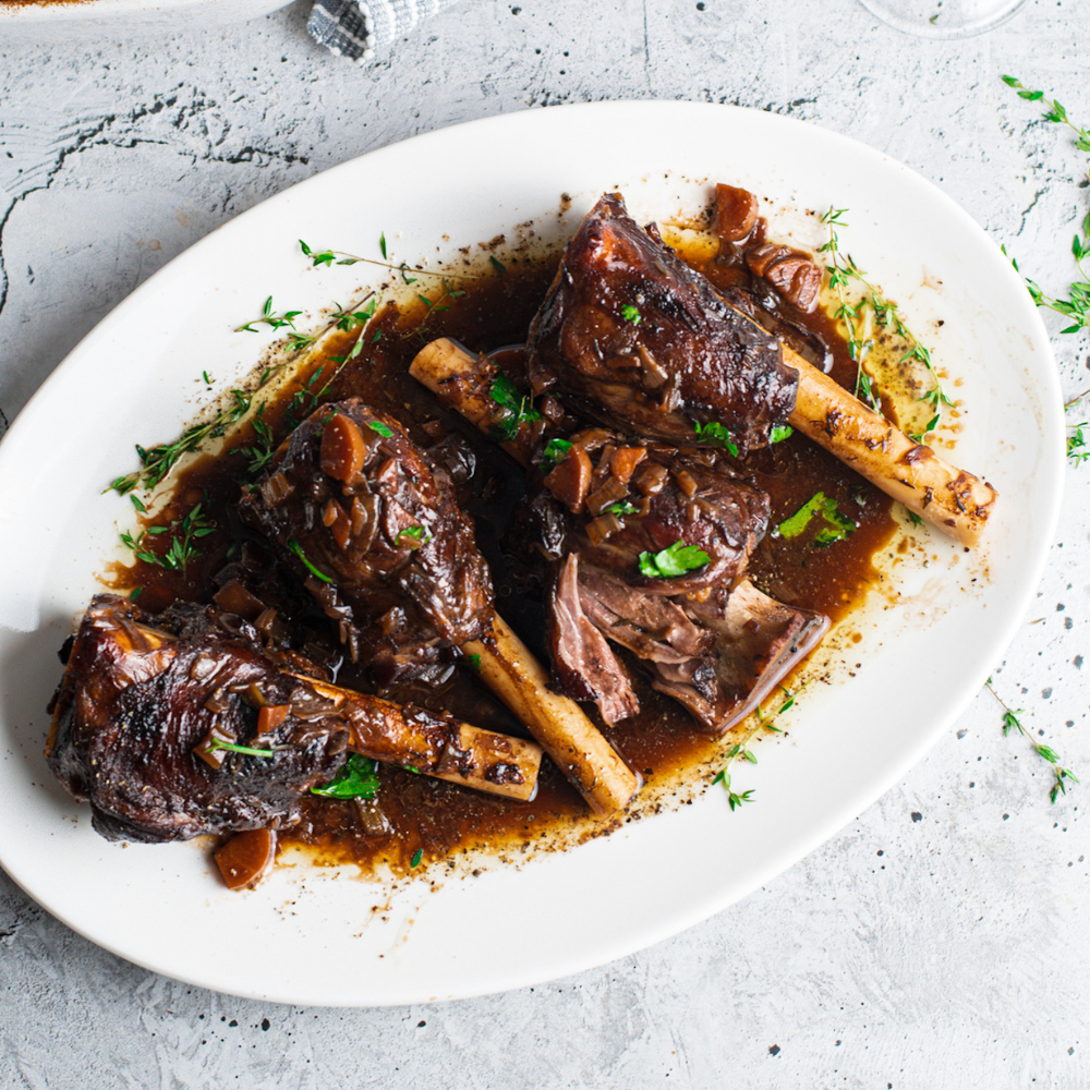 Recipe : Lamb Shanks with Red Wine