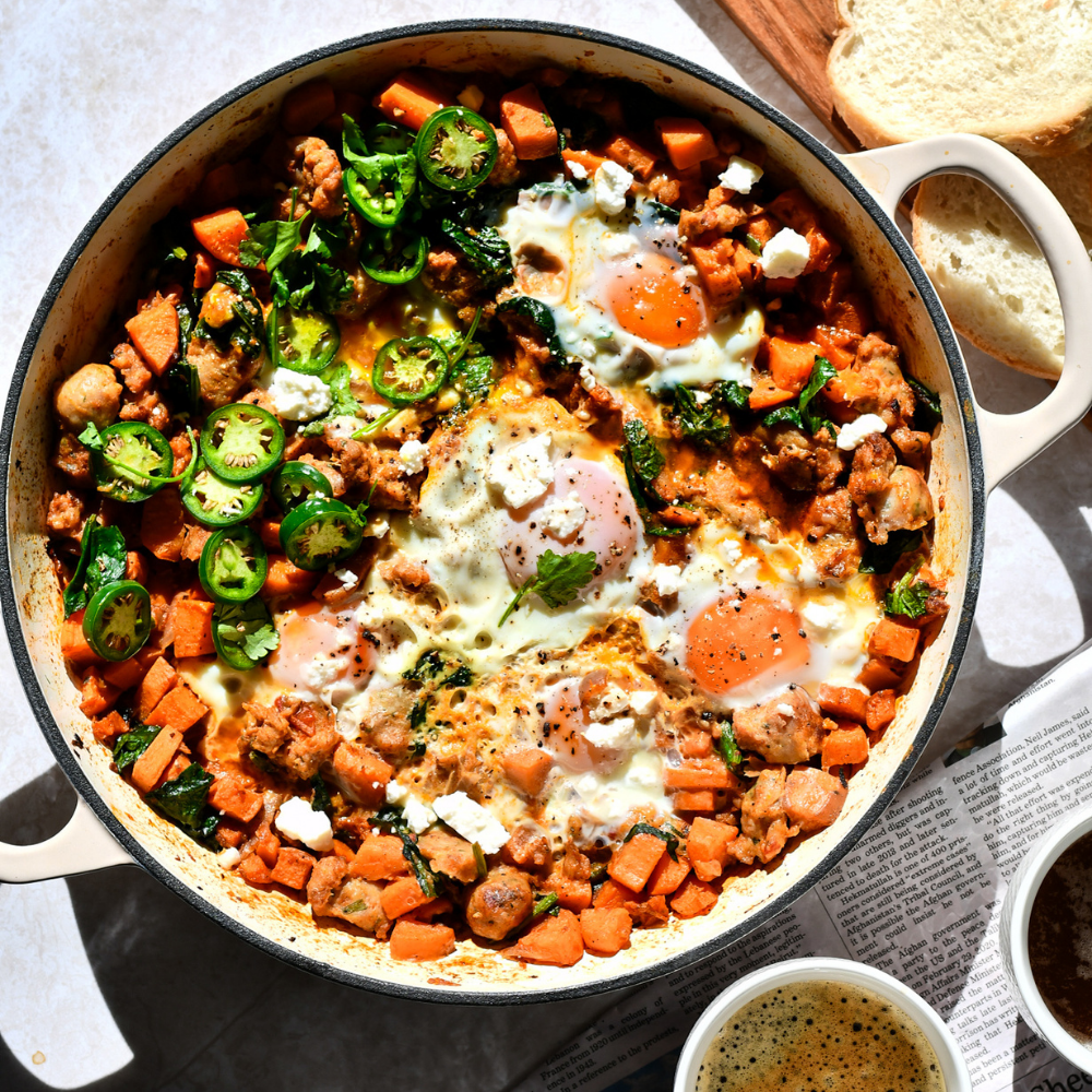 Recipe : Mexican Eggs with Hash