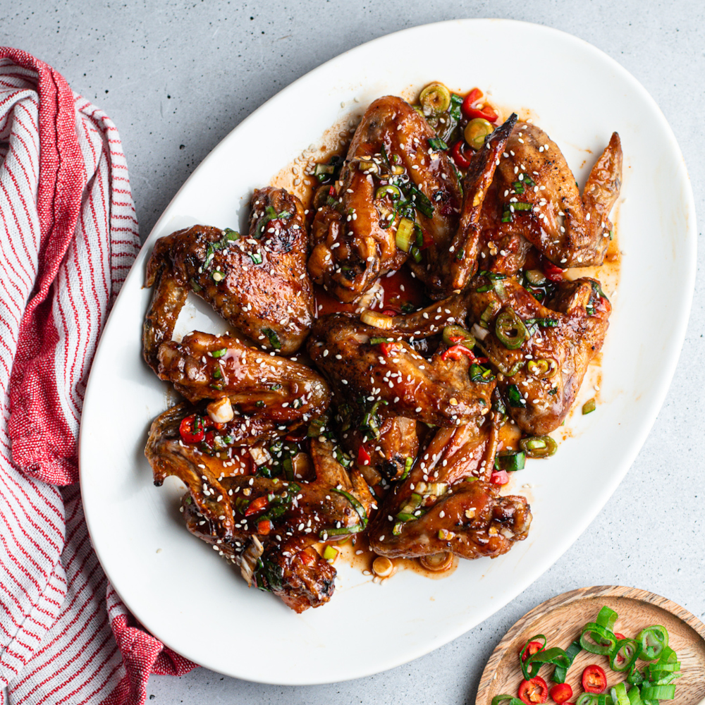 Recipe : Sticky Asian Wings